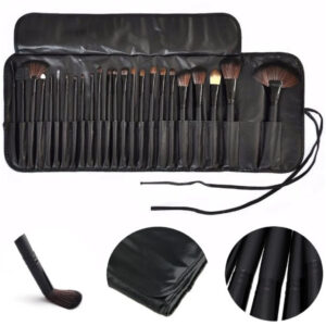 Kit 32 Peças Conjunto De Pincéis De Maquiagem Para Pó Sombra Delineador Lábios com estojo