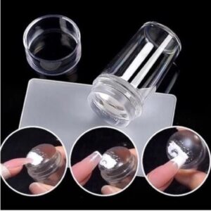 De Carimbo Unha Silicone Transparente Nailart Para Francesinha