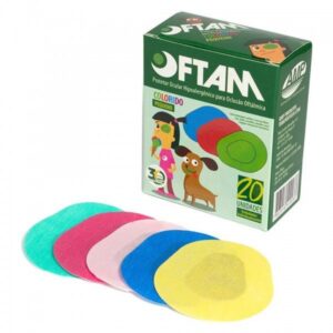 Oftam Protetor Ocular Pequeno Colorido cx C/20 Unidades