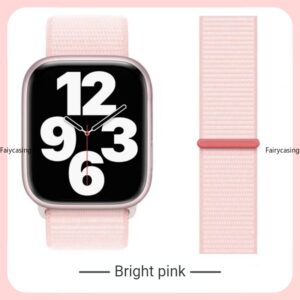 NYLON NOVA PULSEIRA COLORIDA PARA DE RELÓGIO APPLE 44MM 40MM 45MM 41MM 38MM 42MM 49MM SMARTWATCH IWATCH SÉRIE 9 7 ULTRA ULTRA2 8 3 4 5 6 SE