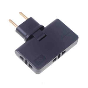 Adaptador de extensão de plugue de alimentação 3 em 1 ajustável em 180 graus Alex