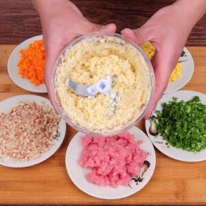Processador Alho Manual Triturador Picador Fatiado Legumes