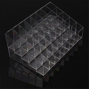 (GQBB) 40 GRADES TRANSPARENTE ARÍLICO TRAPÉZIO BATOM TITULAR ORGANIZADOR COSMÉTICO/DISPLAY/SUPORTE