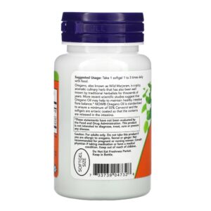 Óleo de Orégano Now Foods Oregano Oil Revestido 90 Sofgels
