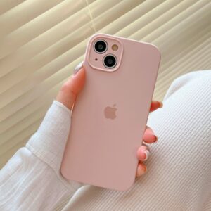 Capa De Silicone Rosa Areia Para iPhone 16 15 14 Pro Max 13 12 11 Promax Plus Proteção Da Caixa Anti-Queda