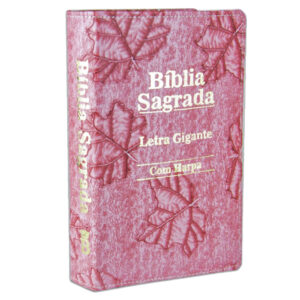 Bíblia Sagrada Letra Gigante – Luxo – Folha Rosa Luxo – C/ Harpa