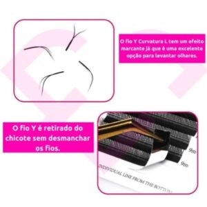 Cílios AOYASIYUE Y Volume Brasileiro Mix e Individual C D Alongamento Extensão Cílios-YOUYI
