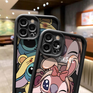 Capinha Capa de silicone Anti-impacto a impactos Stitch para Redmi 12c 13c 14c note 11 12 13 14 pro Poco x5 x6 pro 4G 5G