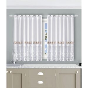 Cortina Estampada Para Cozinha Vários Desenhos 260×120