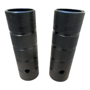 Apoio pedaleira bmx grau 3/8 pro-x aço preto (par)
