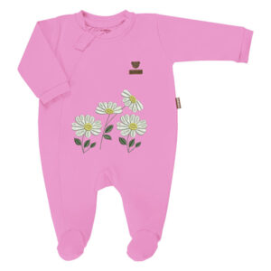 Macacão de Bebê Manga Longa Diversos Bordados 100% Algodão – Batistela Baby