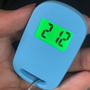 Mini Timer Relógio De Bolso 3,5X6,5Cm Portátil Para Sua Bolsa LED Verde Digital Útil Com Chaveiro