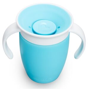 Copo 360 Munchkin Miracle Cup 6m C/ Alça E Tampa Treinamento – AZUL Copo com alca
