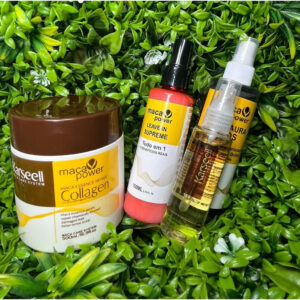 Kit Completo Karseell + Máscara + Shampoo + Condicionador + Restaura Fios + Leave-in + Oléo 50ml