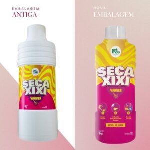 Kit com 2 seca xixi de 1 kg cada PetMais + 1 conjunto de Mini Vassoura e Mini Pázinha Cores Sortidas