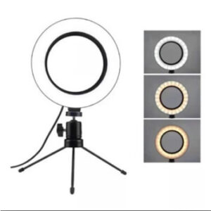Ring Light Mesa Iluminador De Led 6 Polegadas Com Suporte Celular Para Mesa Anel Luz de 16CM