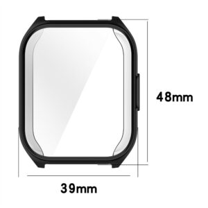 Revestimento Da Caixa TPU Para O Relógio Haylou Watch 2 Pro Smart Band Protetor De Tela Temperado De Cobertura Total A LS02