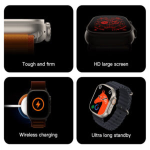 Relógio Super Inteligente iwo T800 Original Série 49MM 8 SOS Siri ECG Chamada Bluetooth