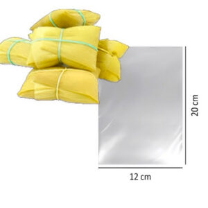 SACO PLÁSTICO PARA PAMONHA 12X20 POLIPROPILENO TRANSPARENTE 100 UNIDADES
