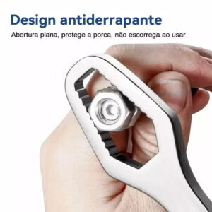 Chave Boca Fixa Aço Universal 8 A 22mm Cabeça Dupla Torx