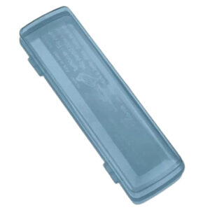 Estojo Para Escova De Dente E Pasta 22,5x6Cm Multiuso Universal Azul Transparente Ou Rosa Prático