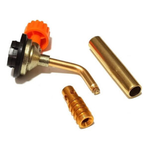 Bico Maçarico Portátil Fino Regulável Para Cartucho 150mm Culinário