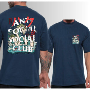 Camiseta Oversized Streetwear Unissex Anti Social Dragão