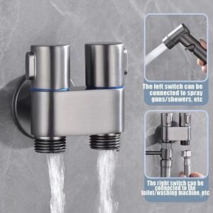 Ducha Higiênica Duas Saídas Pulverizadore Registro Conjunto 1/2 Mm KIT BANHEIRO