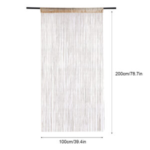 Painel De Porta E Janela De 1M * 2M , Tela De Mosca , Franja Quarto , Borla , Cortinas Com Contas , Decoração De Casa