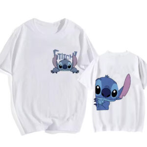 camiseta Stitch Estamapas Divertidas Camisa fofa 100% Algodão