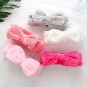 KIT 1/2/4/6 unidades Faixa de Laço Maquiagem Makeup Tiara Cabelo Rosto Limpo faixa para maquiagem-INLIS ANA