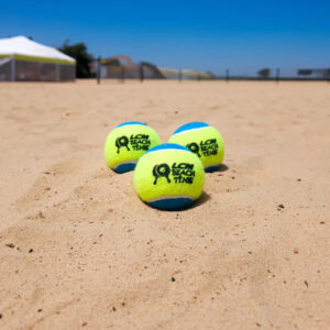 KIT com 3 Bolas Beach Tennis Bolinha Tênis Praia LCM AZUL