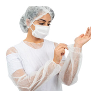 Avental Gramatura 40 (G40) Descartável TNT Manga Longa Branco – 20 Unidade