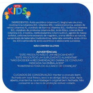 Suplemento alimentar – Vitta Kids 120 Comp Mastigáveis – Sabor Tutti-Frutti -1000mg