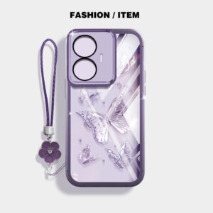 Capa De Telefone Luxuosa Borboleta À Prova De Choque Para Oppo Realme C33 C55 C30S C30 C35 C67 C75 4G Narzo 50i 50A Prim