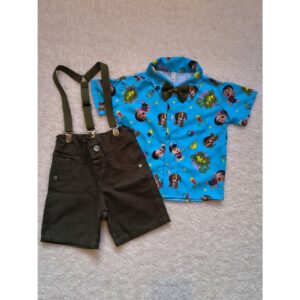 Bento e Totó Conjunto de Roupa Temática Festa Menino