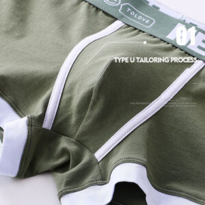 Cueca De Algodão Convexo U Respirável boxer Homem Masculina sexy Mais Tamanho
