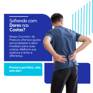 Colete Postural Corretor Lombar Modelador Ajustável Alívio Dor Costas Conforto Premium PivaStore