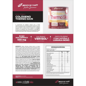 Colágeno Thermo Skin 200g Cafeína Laranja Moro Bodyaction