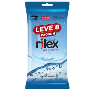 Kit Preservativo Camisinha Rilex Lubrificado Leve 16 Pague 12 – (2 Pctes c/ 8 Cada)