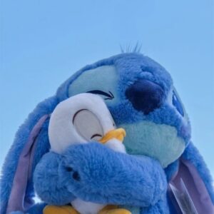 Boneca Lilo & Stitch Costura Segurando O Pato Donald Costurando Brinquedo De Natal Recheado Para Crianças