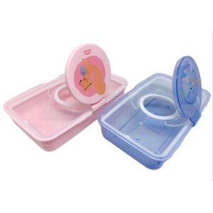 PORTA LENÇOS UMEDECIDOS PORTÁTIL BEBÊ INFANTIL COM TAMPA – PLÁSUTIL