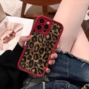 Para IPhone 16 15 14 13 12 11 Pro Max X XR 7 8 Plus Avançado Padrão De Leopardo Menina Caso De Telefone Macio