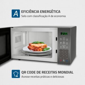 Micro-ondas Mondial MO-02-34-E Espelhado 34L 1400w 220v