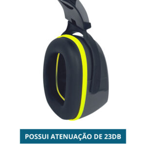 Abafador De Ruido 29DB Protetor Auditivo Auricular Concha Interlagos2 Delta Plus Proteção Ouvido Epi