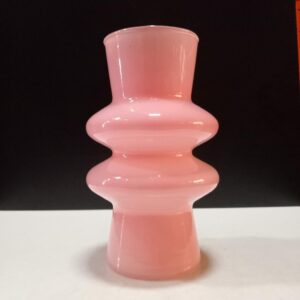 VASO DECORATIVO ENFEITE CASA ECLIPSE HOME&CO LEITOSO VIDRO 20x12x12cm ROSA