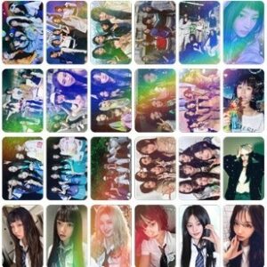 50-124pcs NJ Laser Hologram Lomo Cards How Sweet Album Minji HAERIN Solo Photocards BUNNIES CAMP CLUB HANNI DANIELLE HYEIN Holographic Postcards
