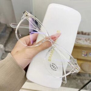 PROMOÇÃO – armaçâo Óculos Feminino Transparente Anti luz Azul Sem Grau feminino Moda PS01