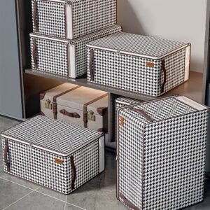 CAIXA DE ARMAZENAMENTO DOMÉSTICO DE GRANDE CAPACIDADE PARA COLCHAS E ROUPAS