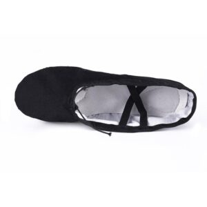 Sapatos De Dança De Ballet Infantil Adulto Lona Pointe Gymnastics Ginástica D9V8 Rosa